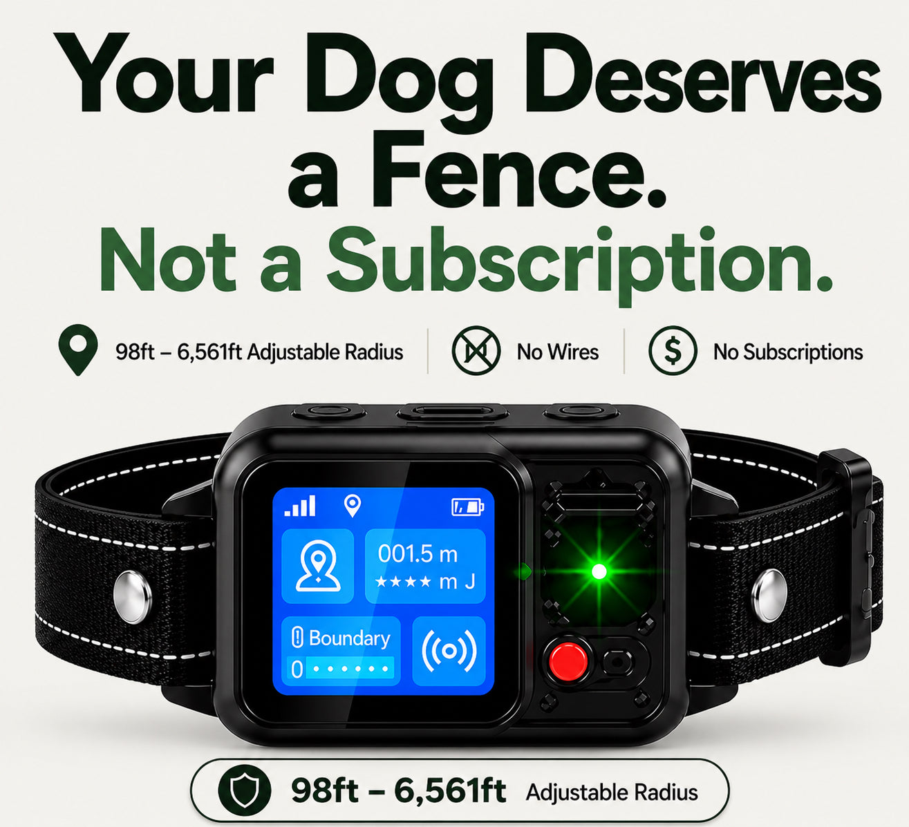 FenceMyDog™ GPS Collar